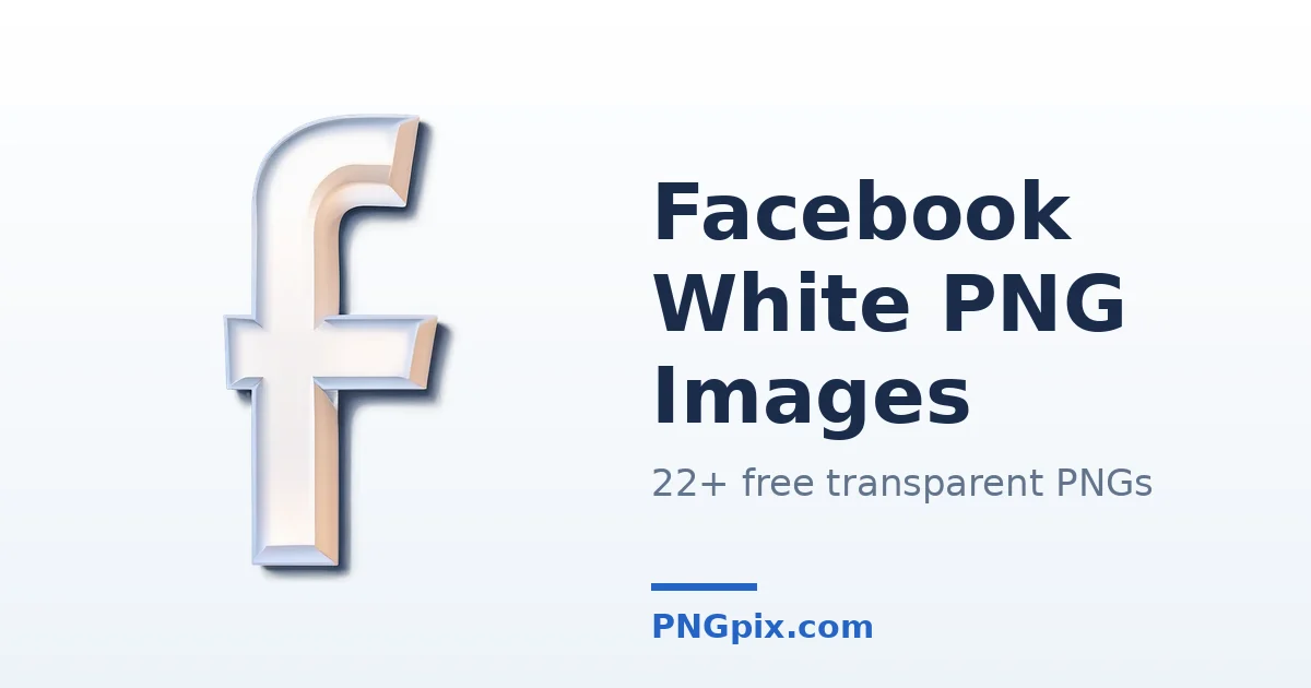 Facebook White PNG images