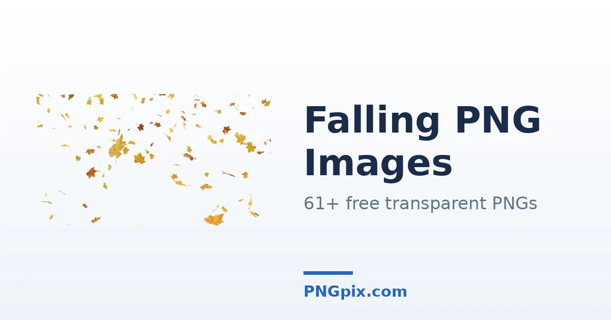Falling PNG images
