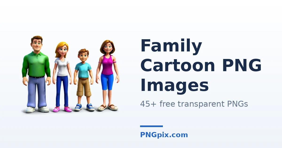 Family Cartoon PNG images