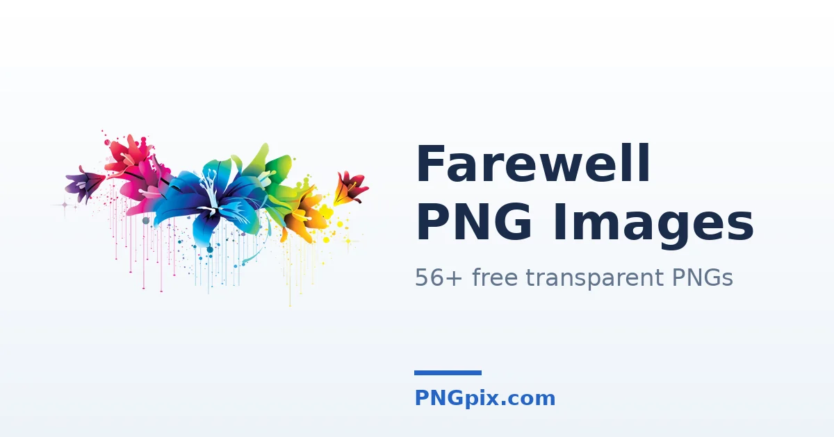 Farewell PNG images