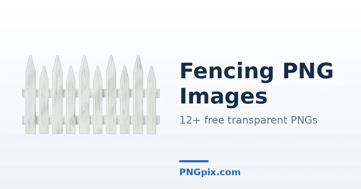 Fencing PNG images