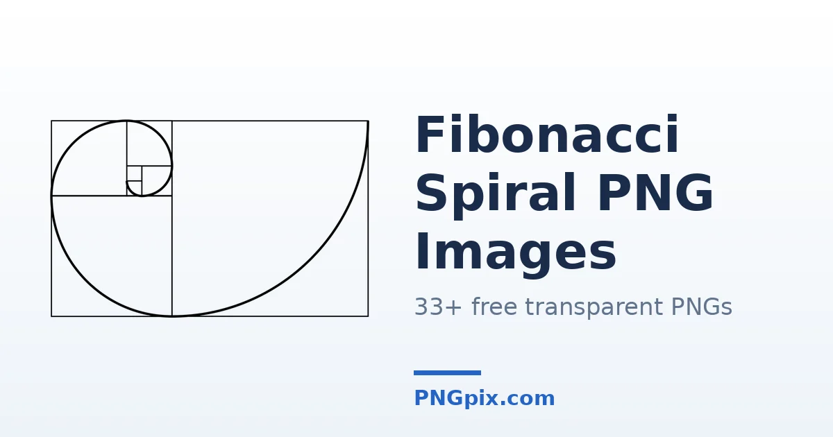 Fibonacci Spiral PNG images