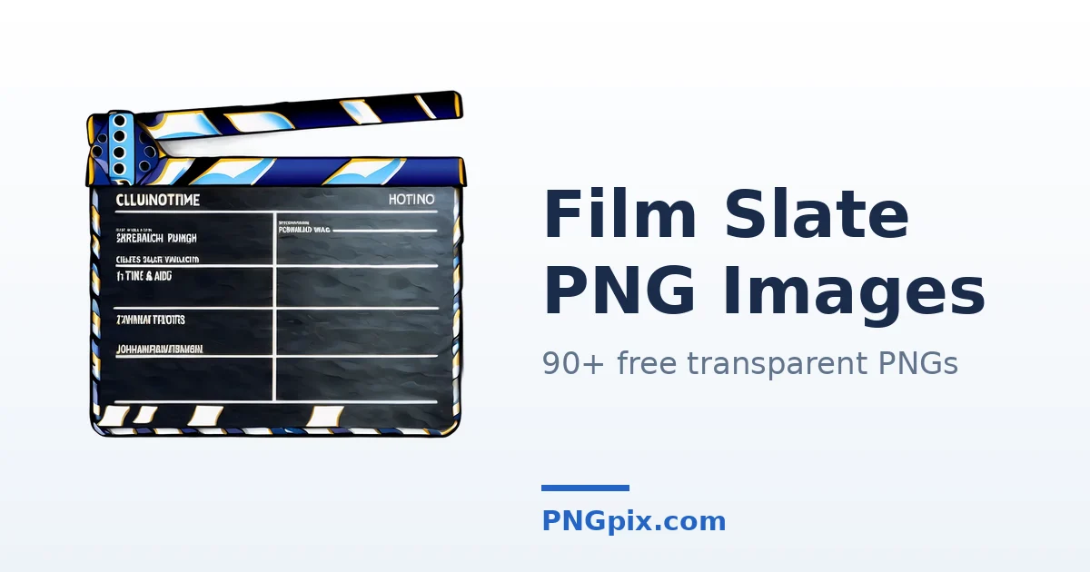 Film Slate PNG images
