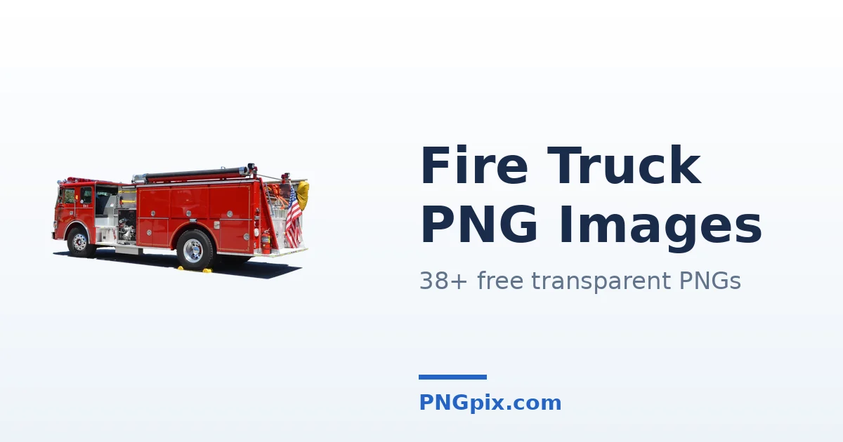 Fire Truck PNG images