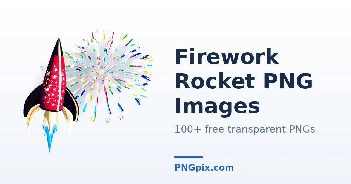 Firework Rocket PNG images