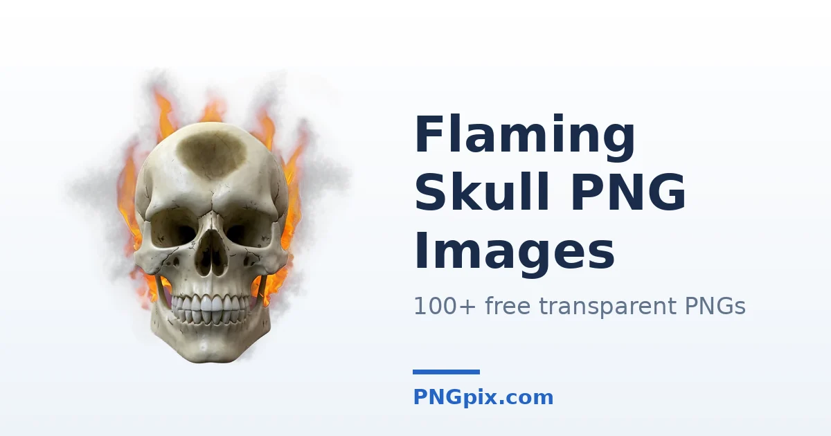 Flaming Skull PNG images