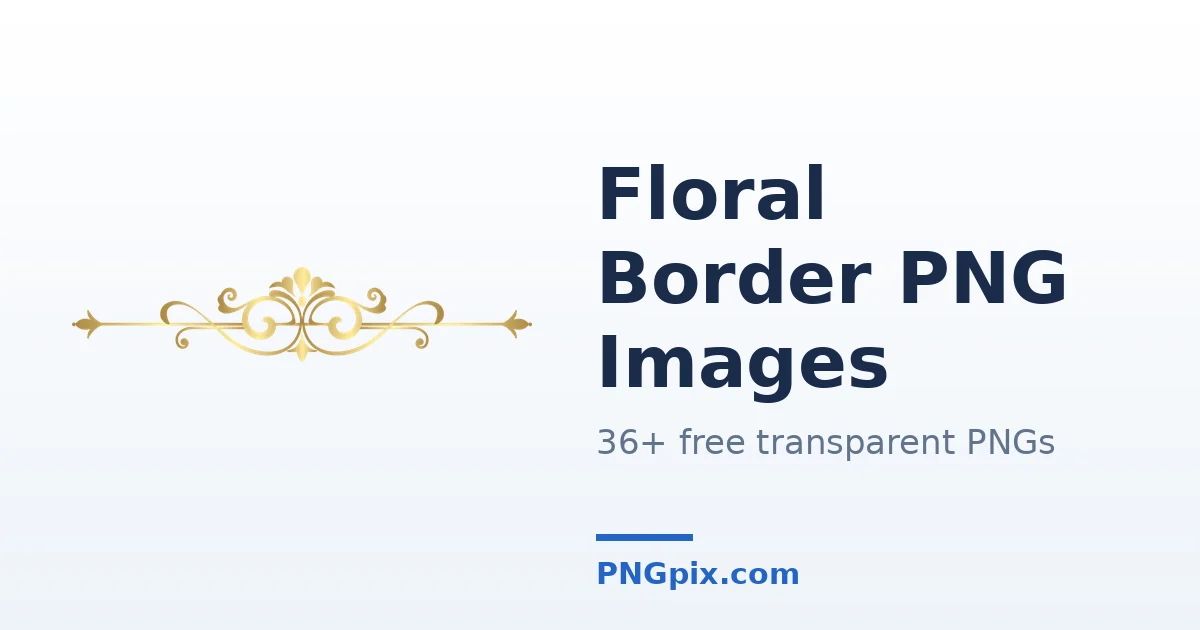 Floral Border PNG images