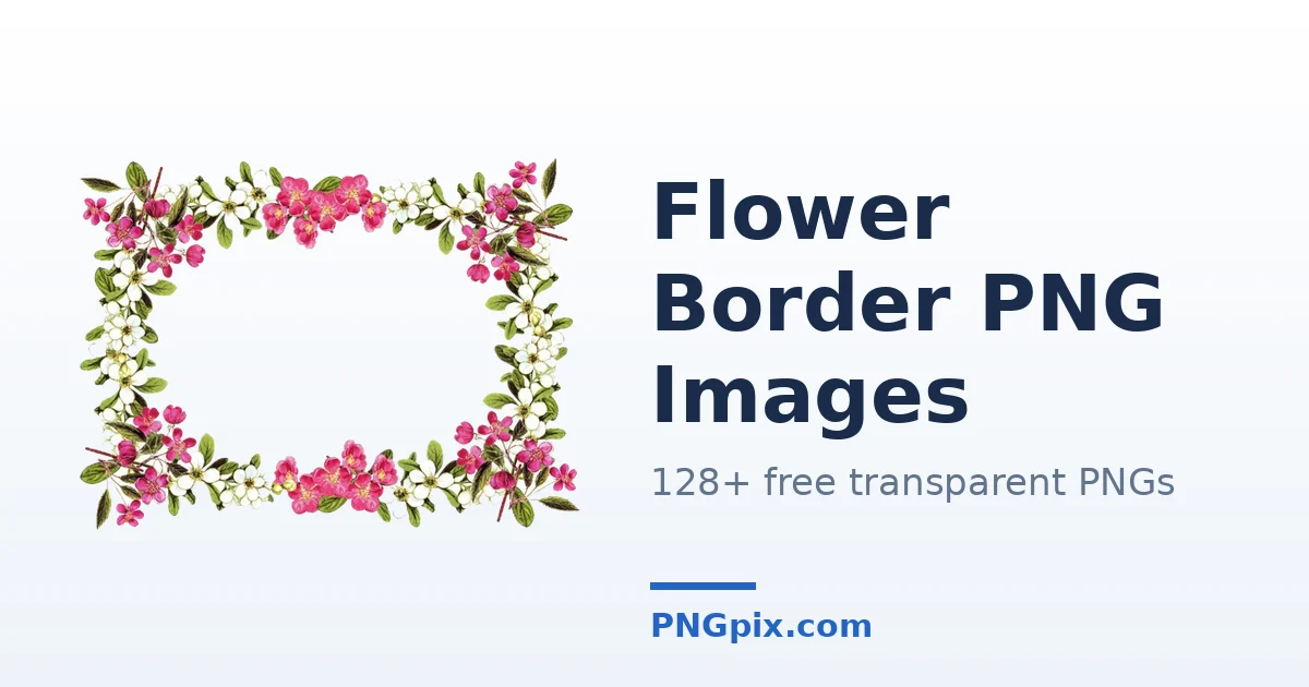 Flower Border PNG images