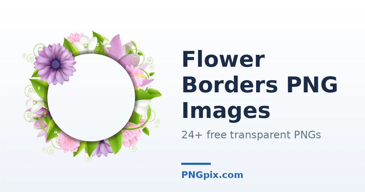 Flower Borders PNG images