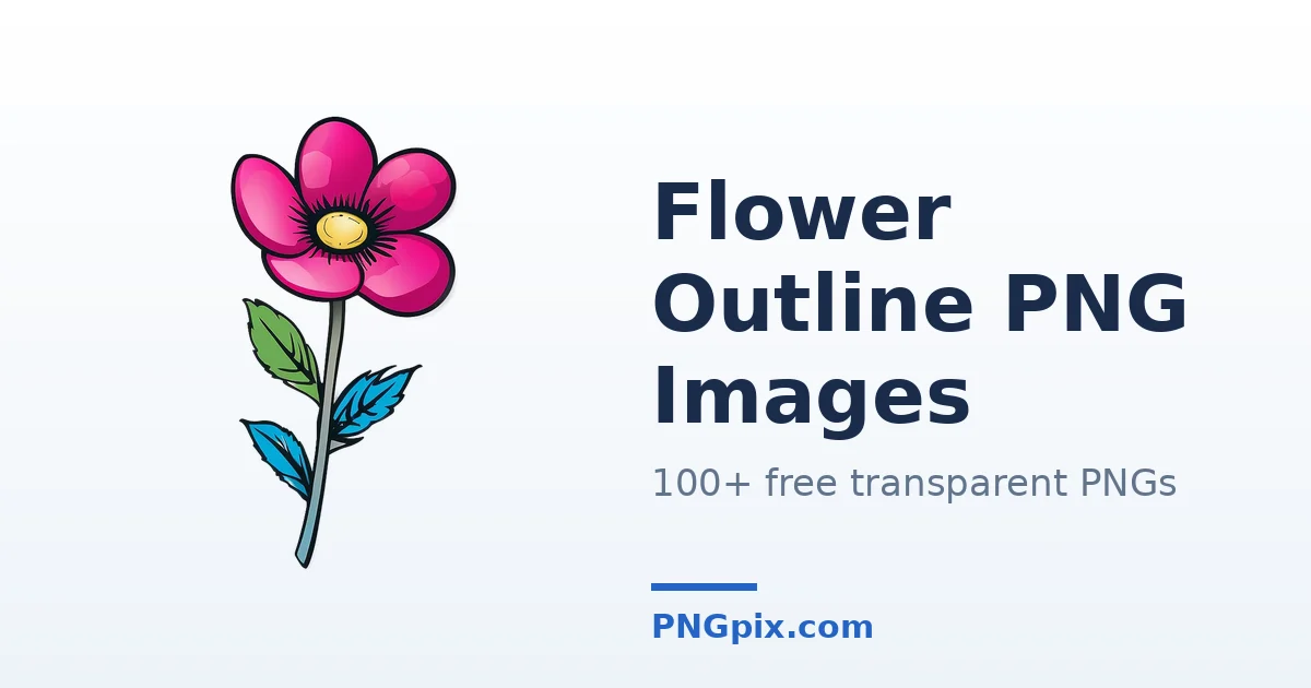 Flower Outline PNG images