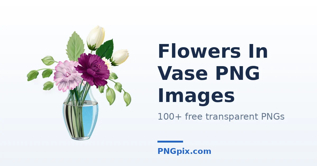 Flowers In Vase PNG images