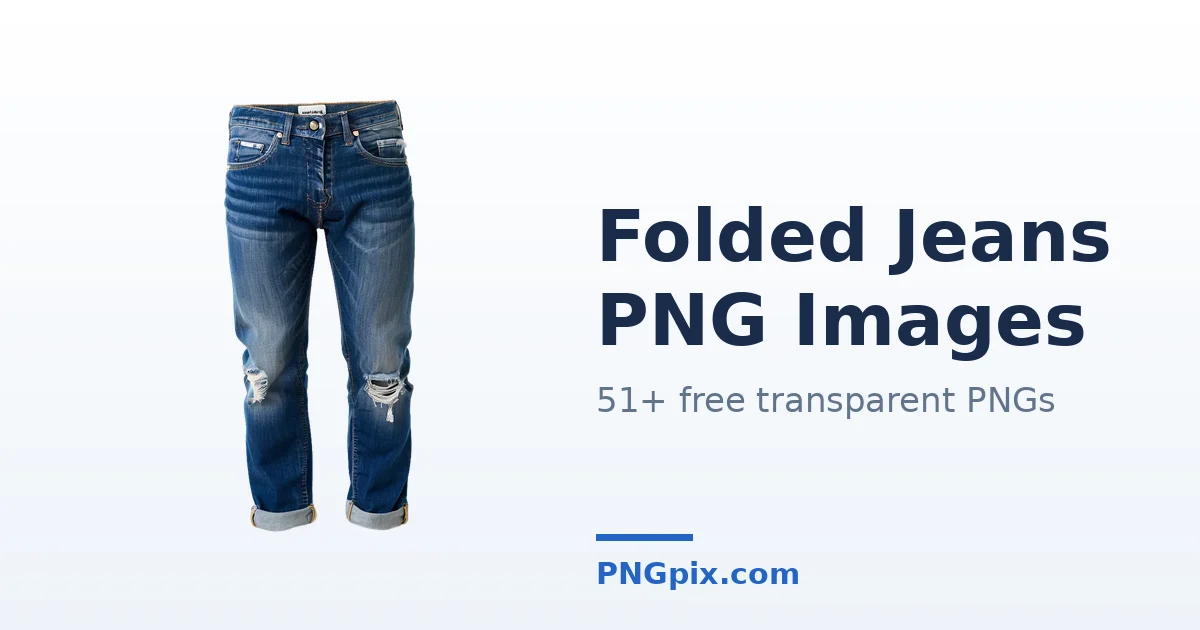 Folded Jeans PNG images