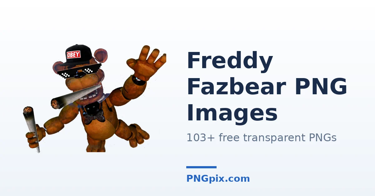 Freddy Fazbear PNG images