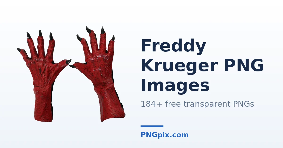 Freddy Krueger PNG images