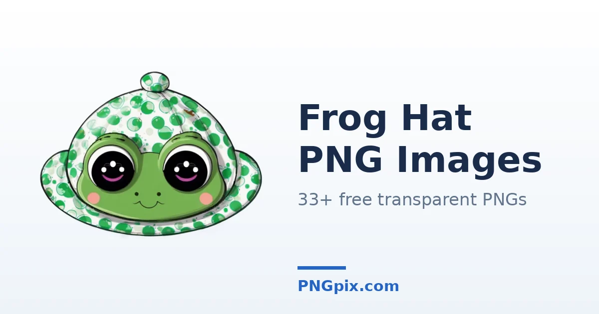 Frog Hat PNG images
