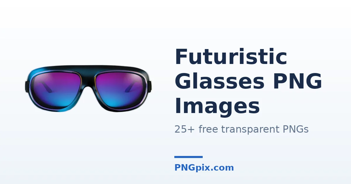 Futuristic Glasses PNG images
