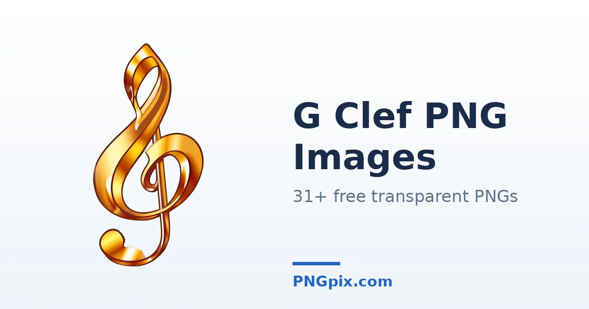 G Clef PNG images