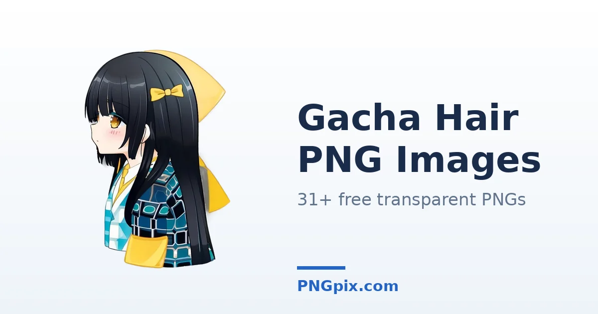 Gacha Hair PNG images