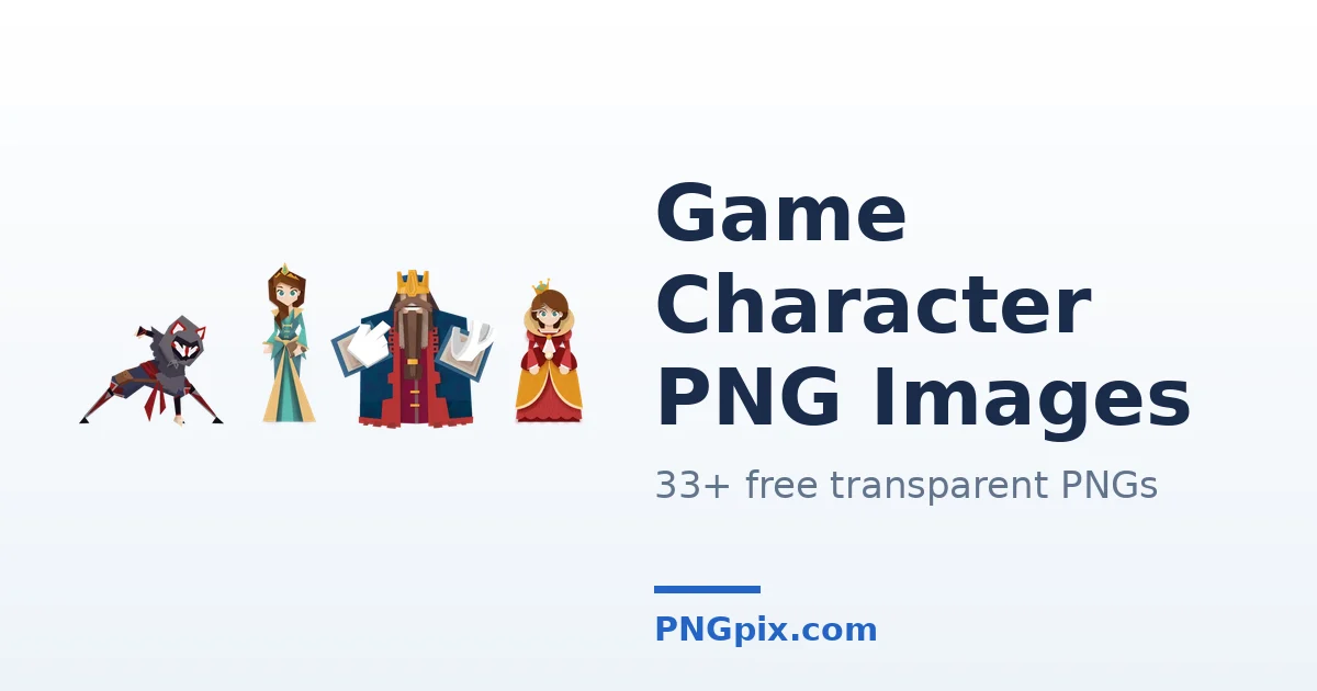 Game Character PNG images