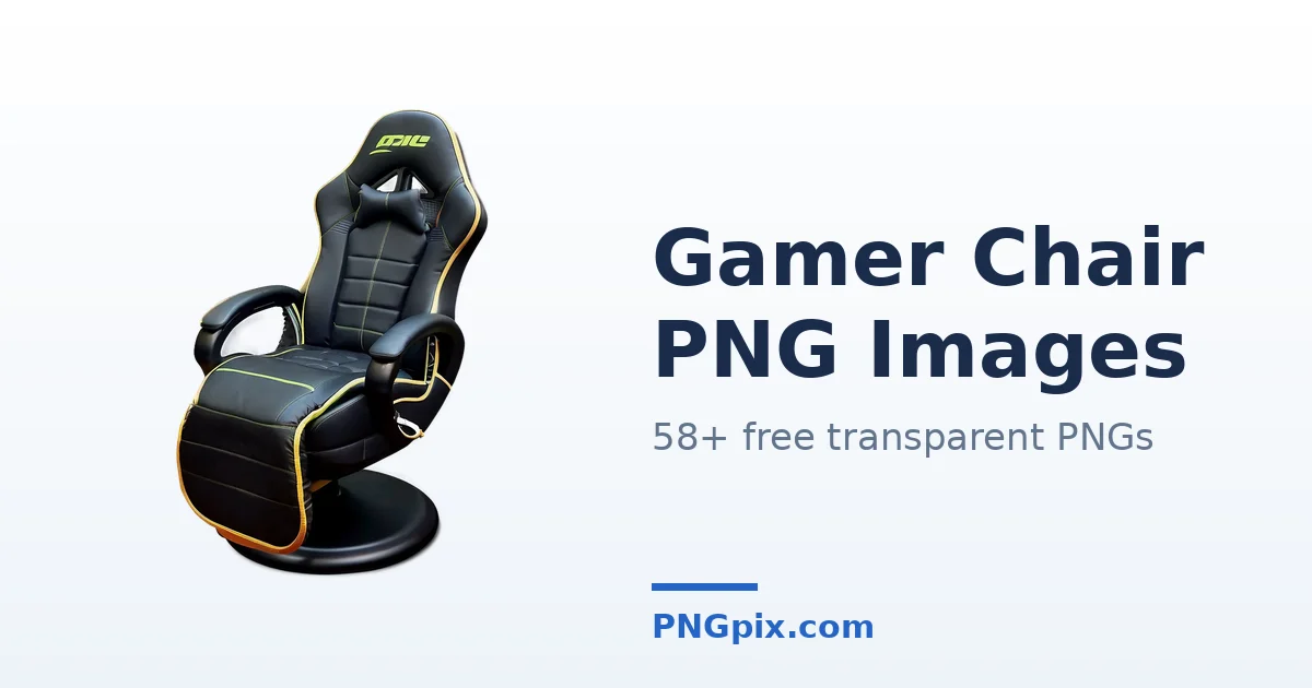 Gamer Chair PNG images