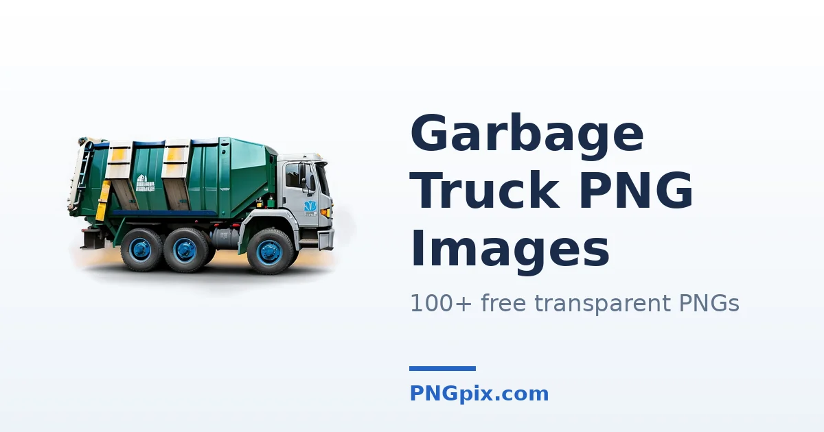 Garbage Truck PNG images