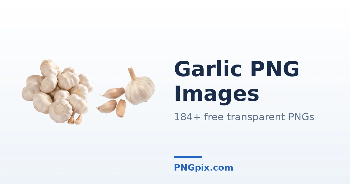 Garlic PNG images