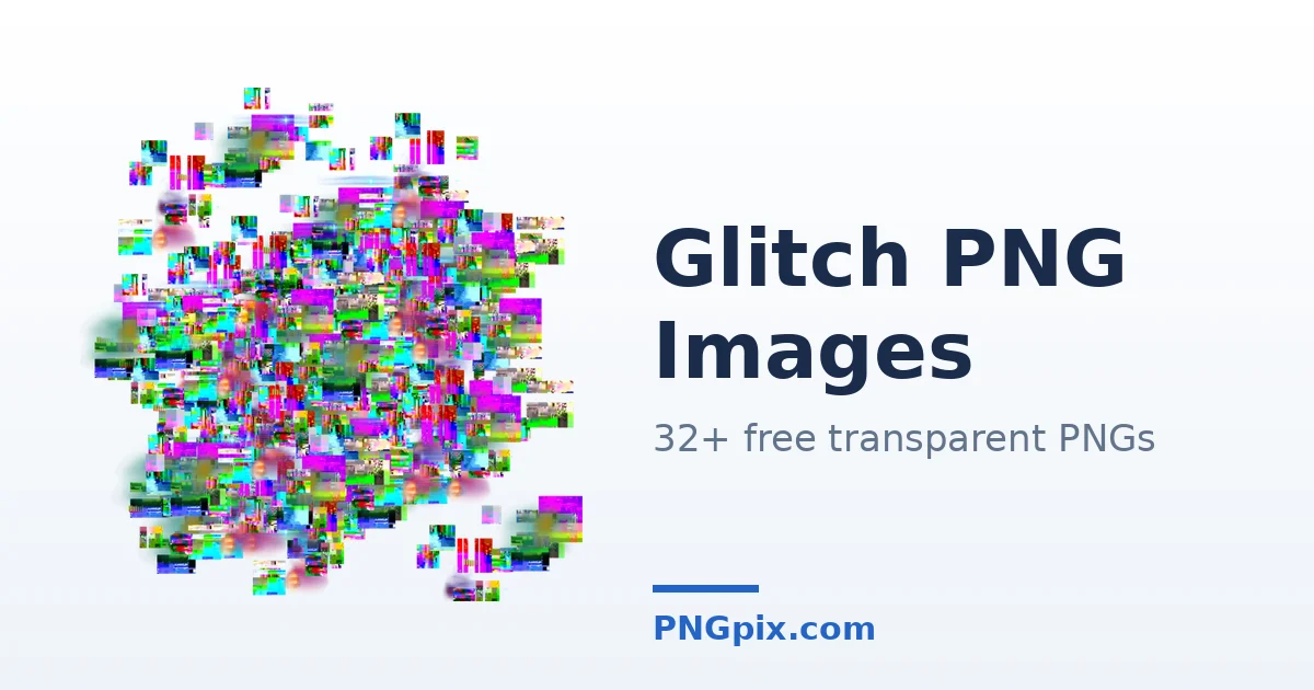 Glitch PNG images
