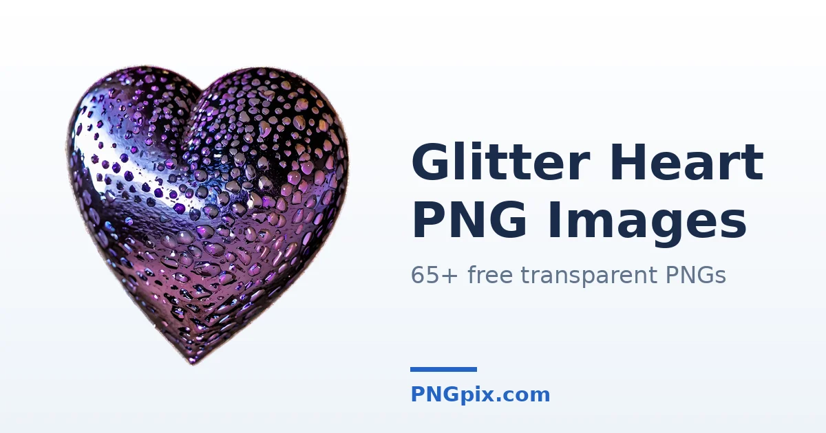 Glitter Heart PNG images