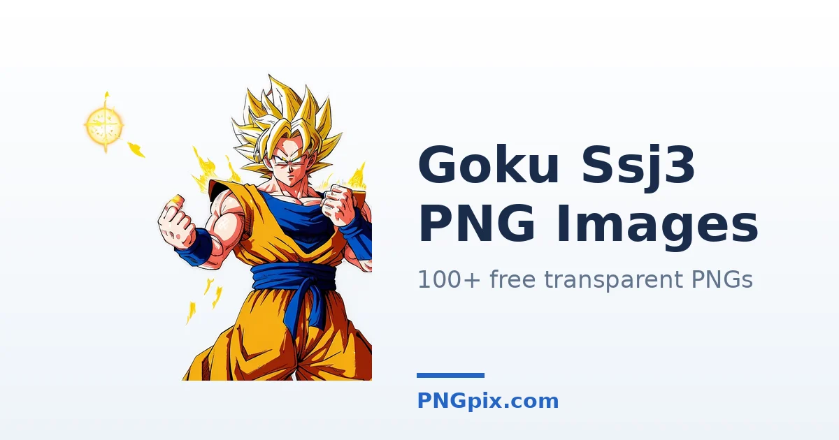 Goku Ssj3 PNG images