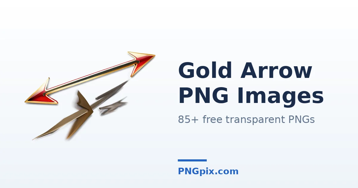 Gold Arrow PNG images