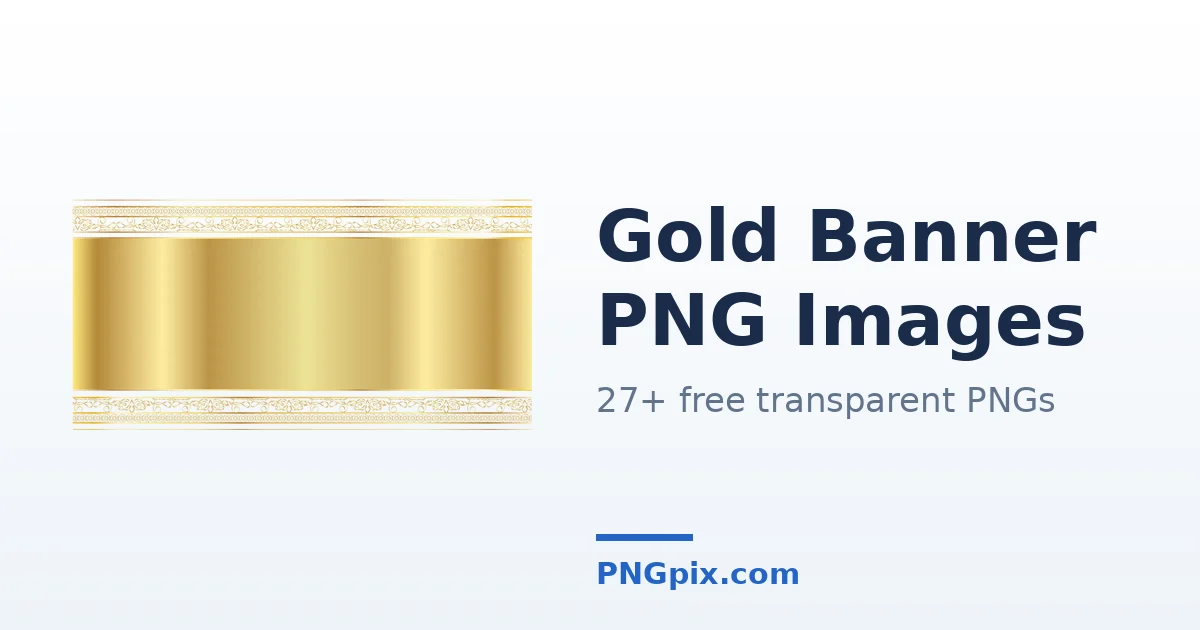 Gold Banner PNG images