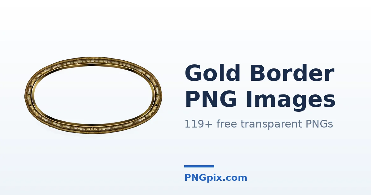 Gold Border PNG images