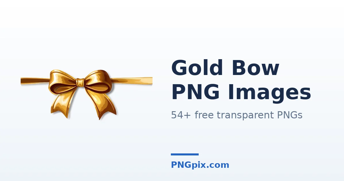 Gold Bow PNG images
