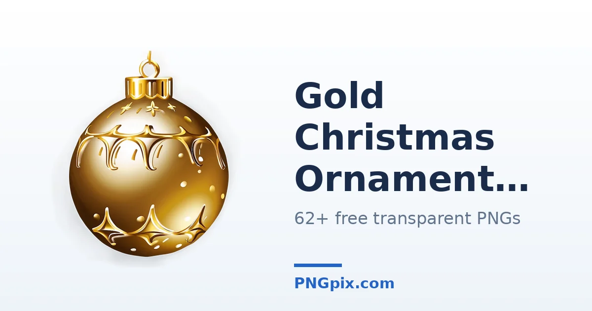 Gold Christmas Ornament PNG images