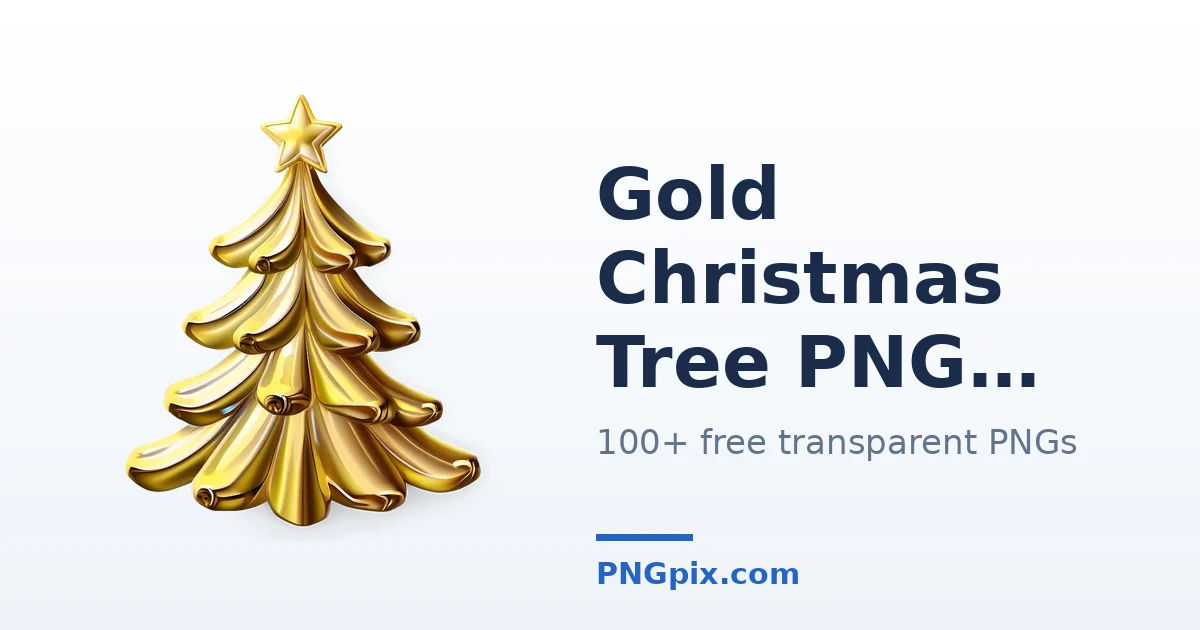 Gold Christmas Tree PNG images
