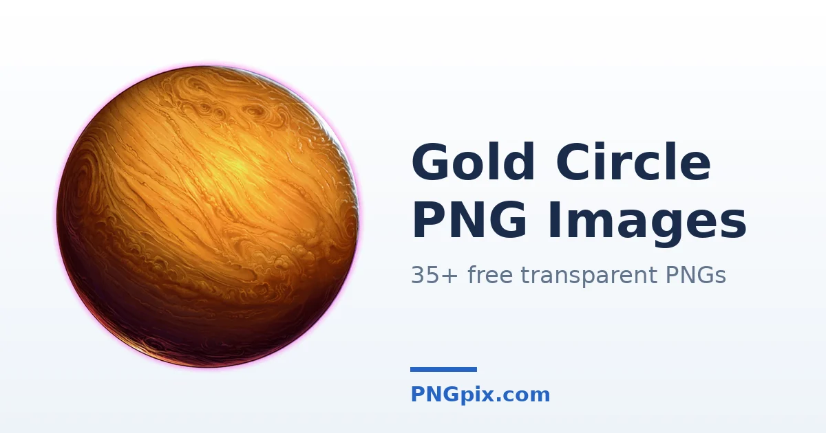 Gold Circle PNG images