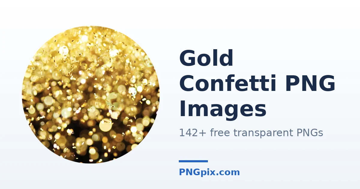 Gold Confetti PNG images
