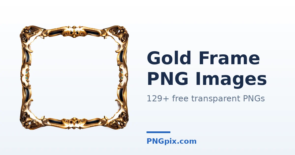 Gold Frame PNG images
