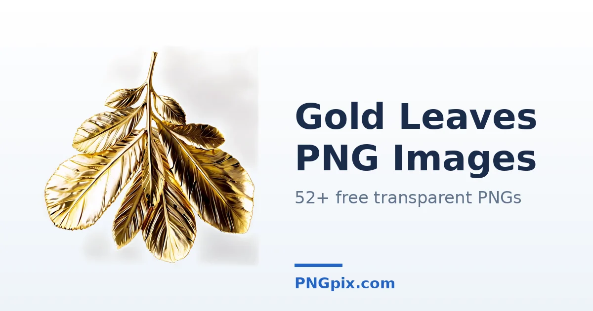 Gold Leaves PNG images