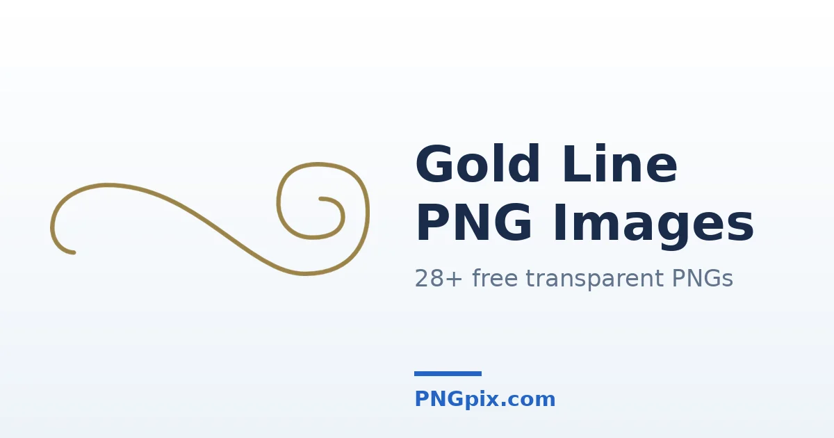 Gold Line PNG images