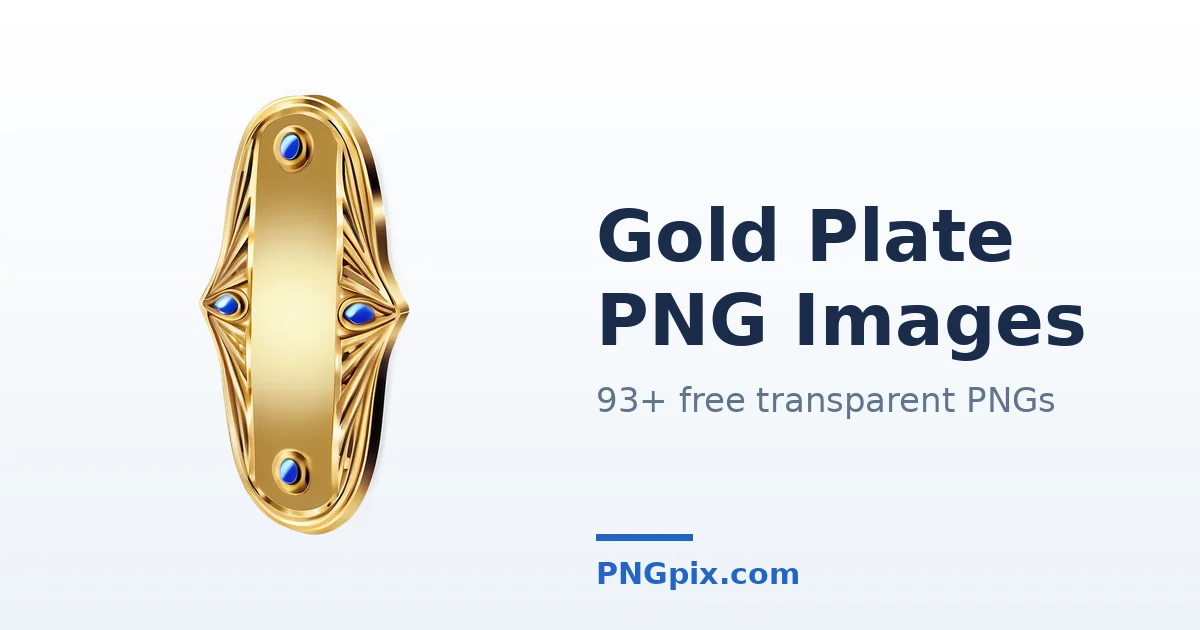 Gold Plate PNG images