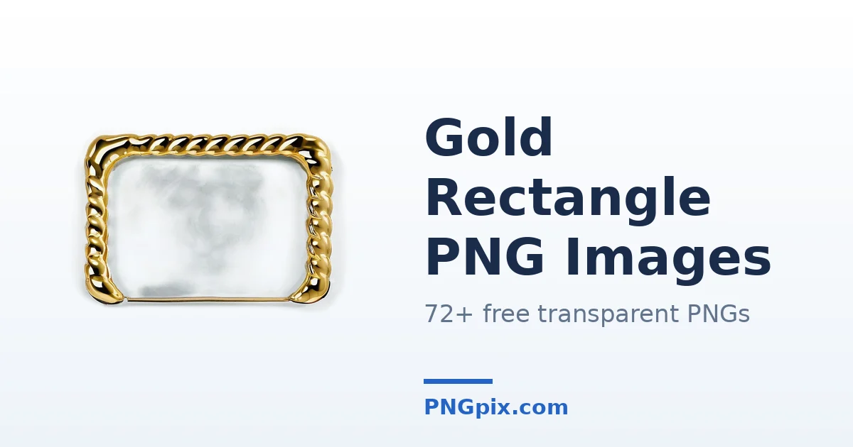 Gold Rectangle PNG images