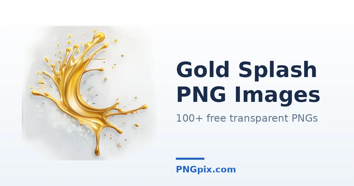 Gold Splash PNG images