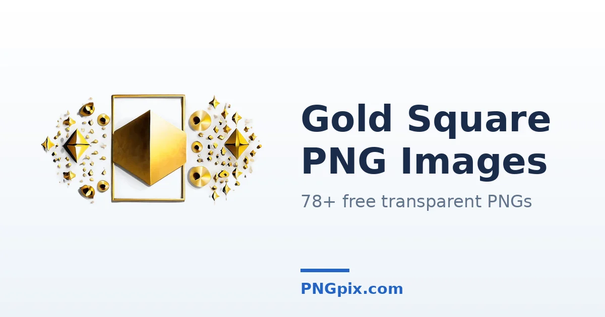 Gold Square PNG images