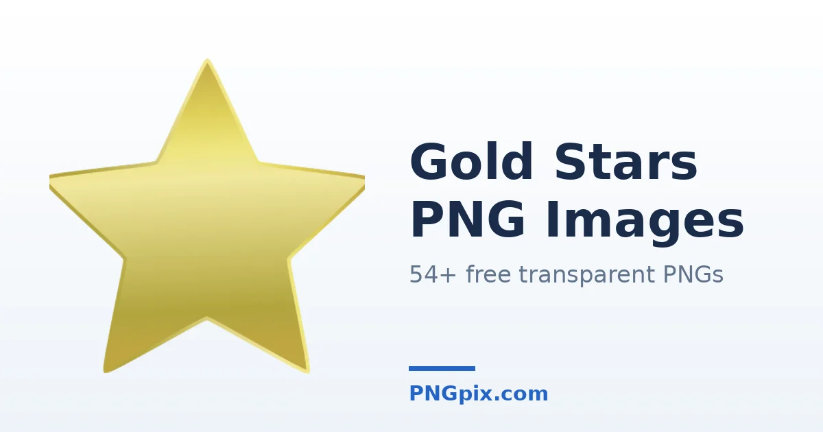 Gold Stars PNG images