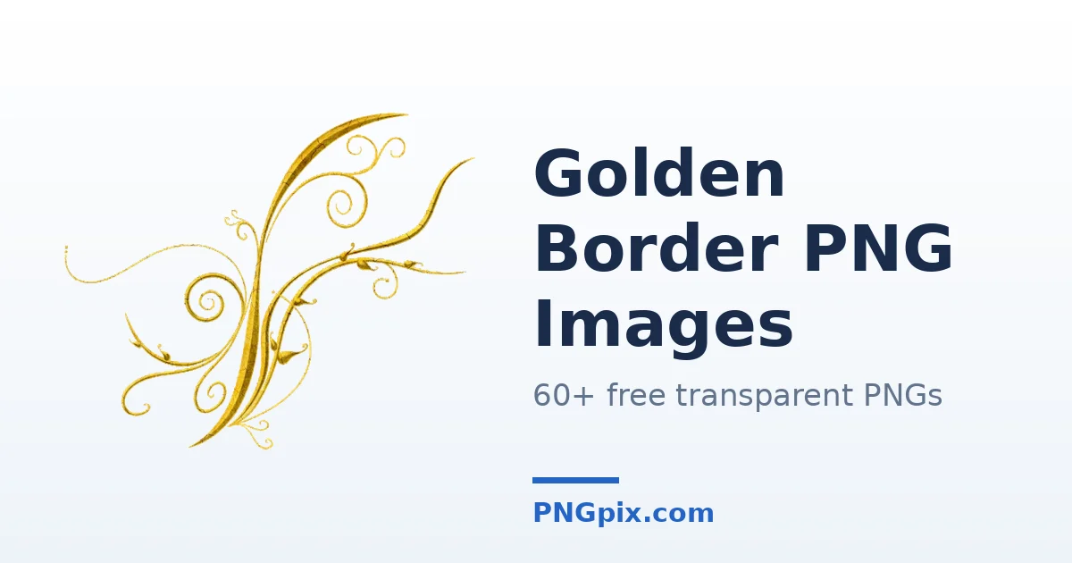 Golden Border PNG images
