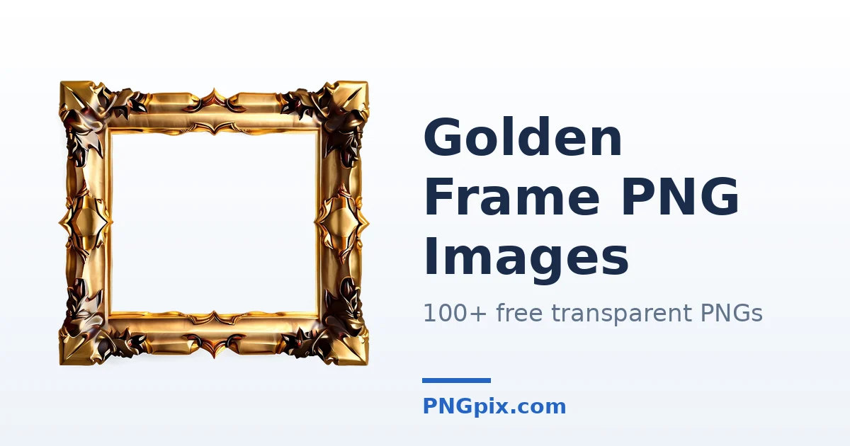 Golden Frame PNG images