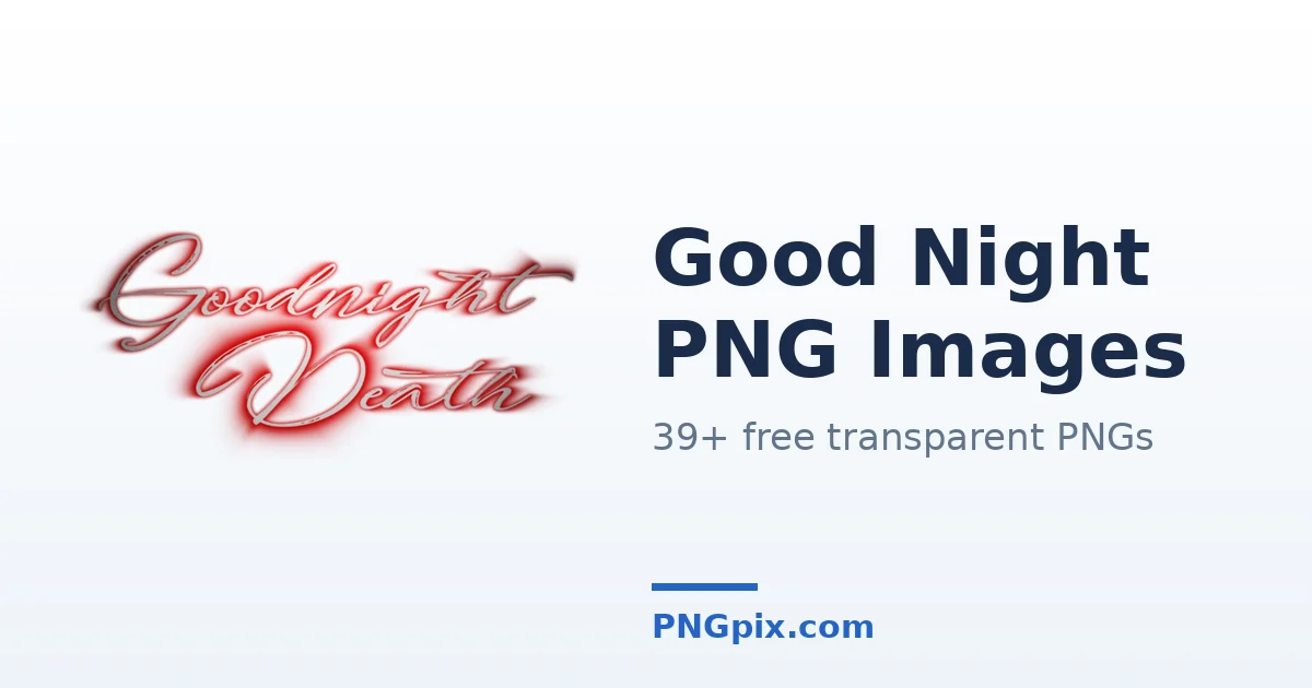 Good Night PNG images