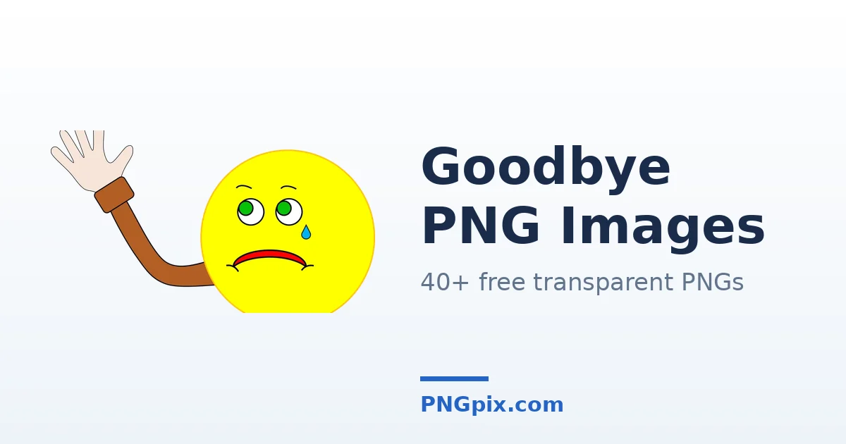 Goodbye PNG images