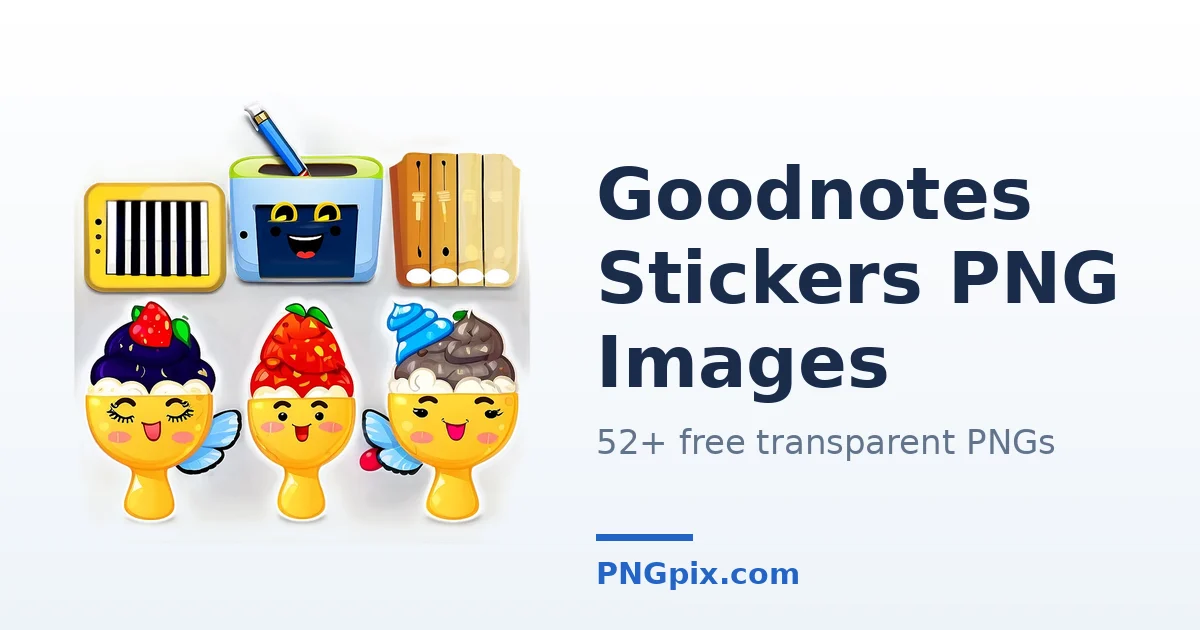 Goodnotes Stickers PNG images